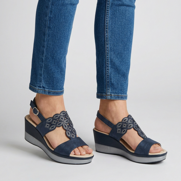 THE TILDA — Vegan Leather Wedge Sandal