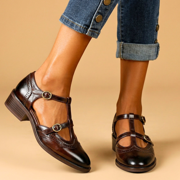 THE PIPER — Vegan Leather Mary Janes