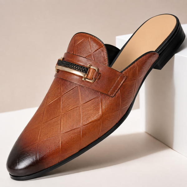THE DALTON — Genuine Leather Horsebit Mule