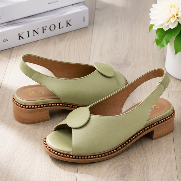 THE IVY — Open-Toe Slingback Sandal