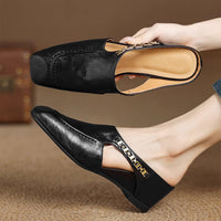 THE MAEVE — Premium Vegan Leather Slip-On Mule