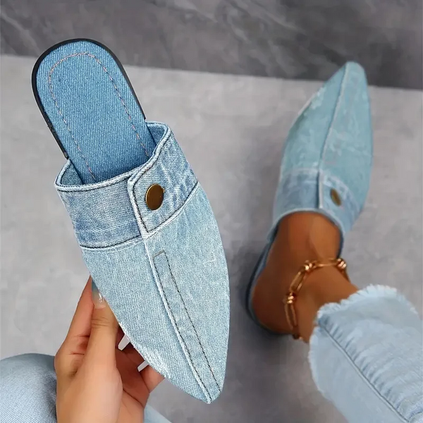THE DAPHNE — Denim Mule